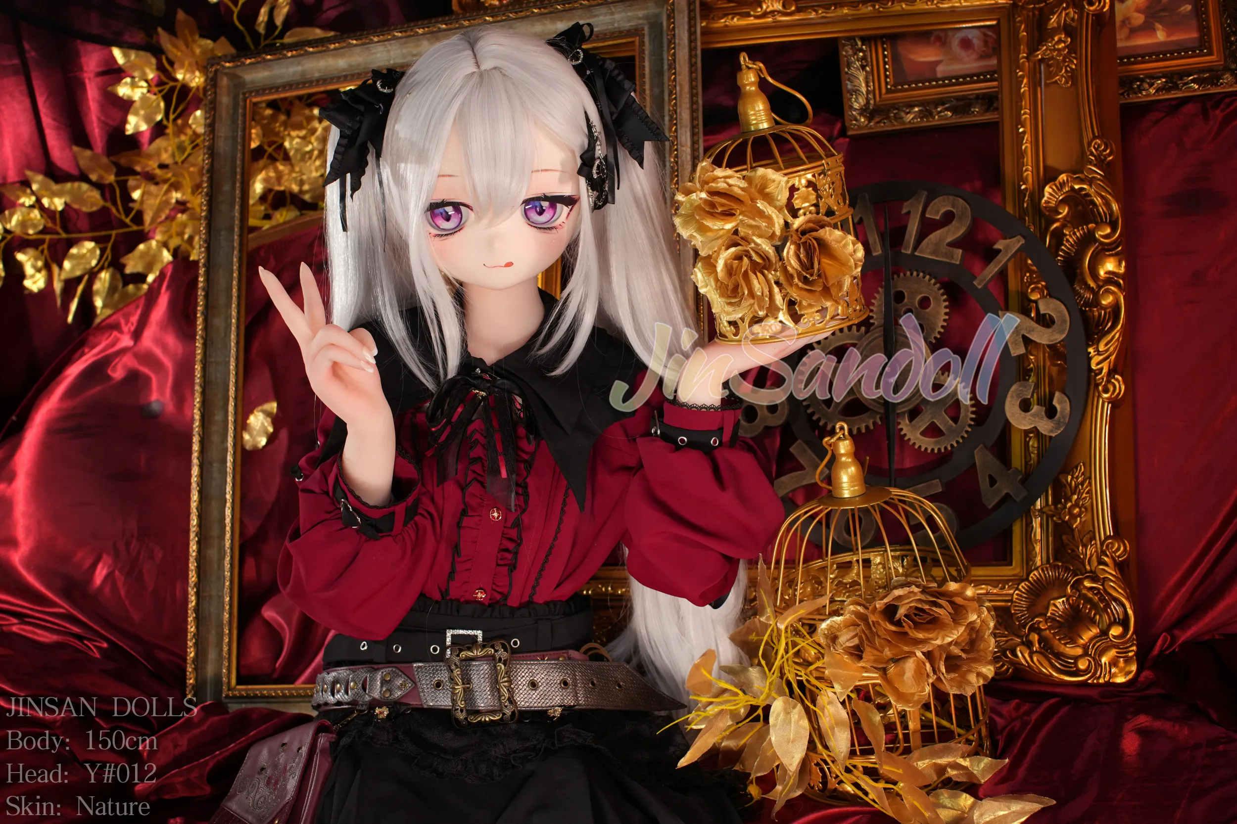 150cm (4ft11) A-Cup Anime lifelike love doll PVC head sculpt + S-TPE body Sex Doll Head #Y012